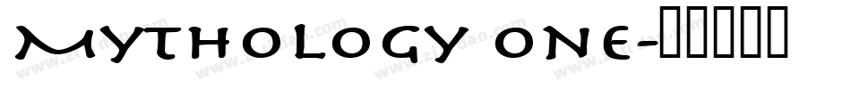 Mythology One字体转换